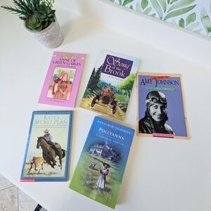 Set of 5 books upper elementary and middle grade